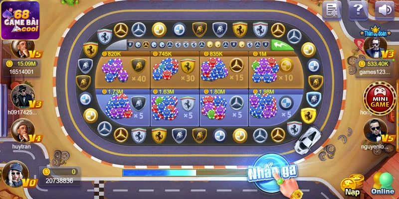 Kinh nghiệm chơi Siêu xe cực hay cho hội viên của game bài 68