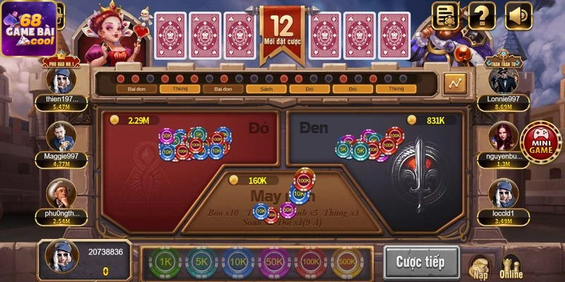 Sơ lược về trò chơi Đại chiến đỏ đen tại 68 game bài 